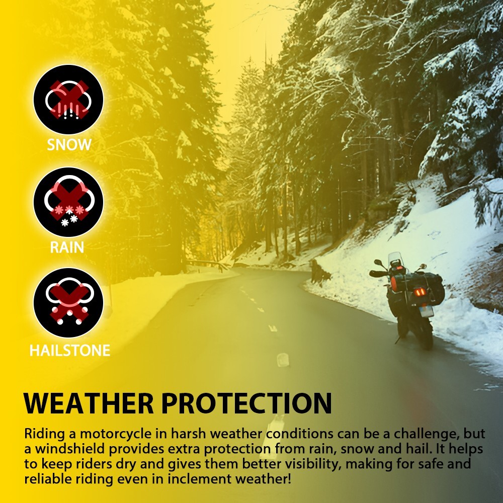 19" X 17" Smoke Windshield Windscreen For Harley Dyna Softail Sportster 883 1200