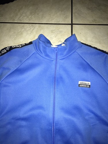 Adidas Mens Track Jacket Sz XL Blue BNWT - Picture 4 of 9