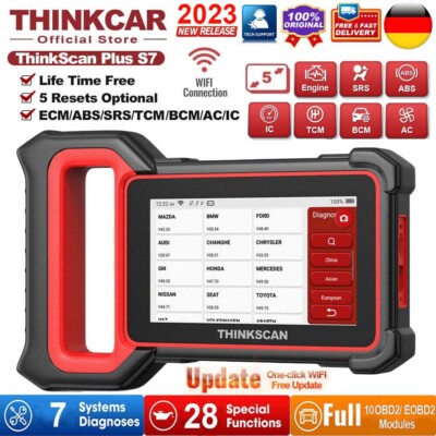 ThinkScan PlusS7 Profi KFZ OBD Diagnosegerät Auto OBD2 Scanner 7 System BCM TPMS