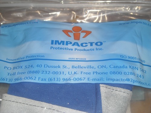 pair IMPACTO 703-00 Anti-Impact Gloves with Wrist Support new sealed large - Picture 3 of 5