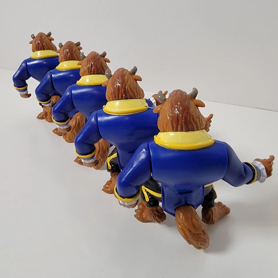 5 Juguetes de Colección '91 Disney Burger King Niños Bestia de La Bella y la Bestia Articulados  Foto 2 de 4