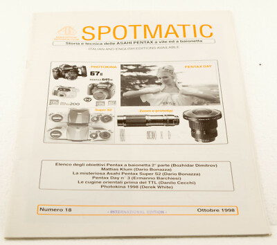SPOTMATIC GESCHICHTE UND TECHNIK DER ASAHI PENTAX MIT SCHRAUBE UND BAJONETT, NR. 18 OKT '98
