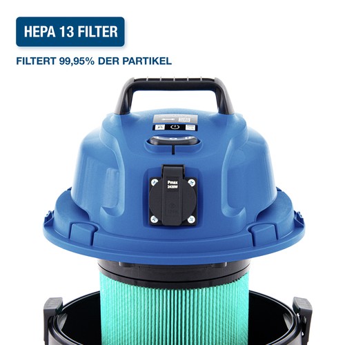 Nass Trockensauger Staubsauger Waschsauger Steckdose 1250W 20L HYUNDAI VCWD1220E - Bild 4 von 9