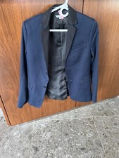 Little Marc Jacobs Boys Jacket Blazer Black/Blue Two Button Size:12