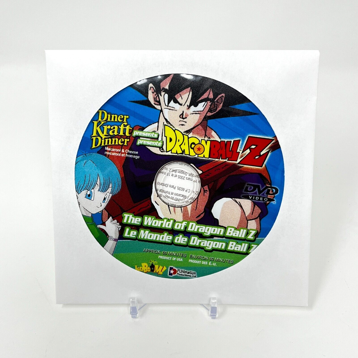 Rare Dragonball Z/Kraft Dinner Promotional DVD (French-Canadian