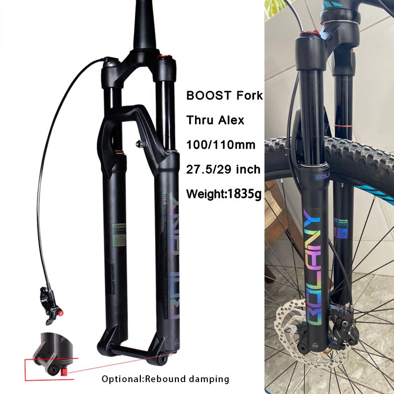 27.5 / 29er Boost Fork Thru Axle Bicycle Suspension Forks Mountain Bike Air Fork - Image 2 of 4