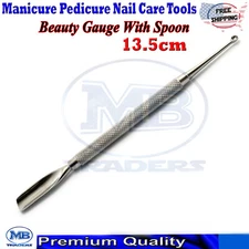 Manicure Nail Art Care Beauty Cleaner Spoon Pusher Cuticle Gouges Pedicure Tools
