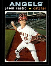 2020 Topps Heritage #627 Jason Castro Card Los Angeles Angels