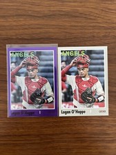 2024 Topps Baseball Archives #174 Logan O'Hoppe Purple Foil W/ Bonus Base