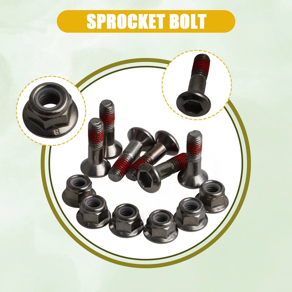 6 x Perno de piñón para Suzuki DRZ400 DRZ400E DRZ400S DRZ400SM RMZ450 RMX450Z Foto 2 de 4