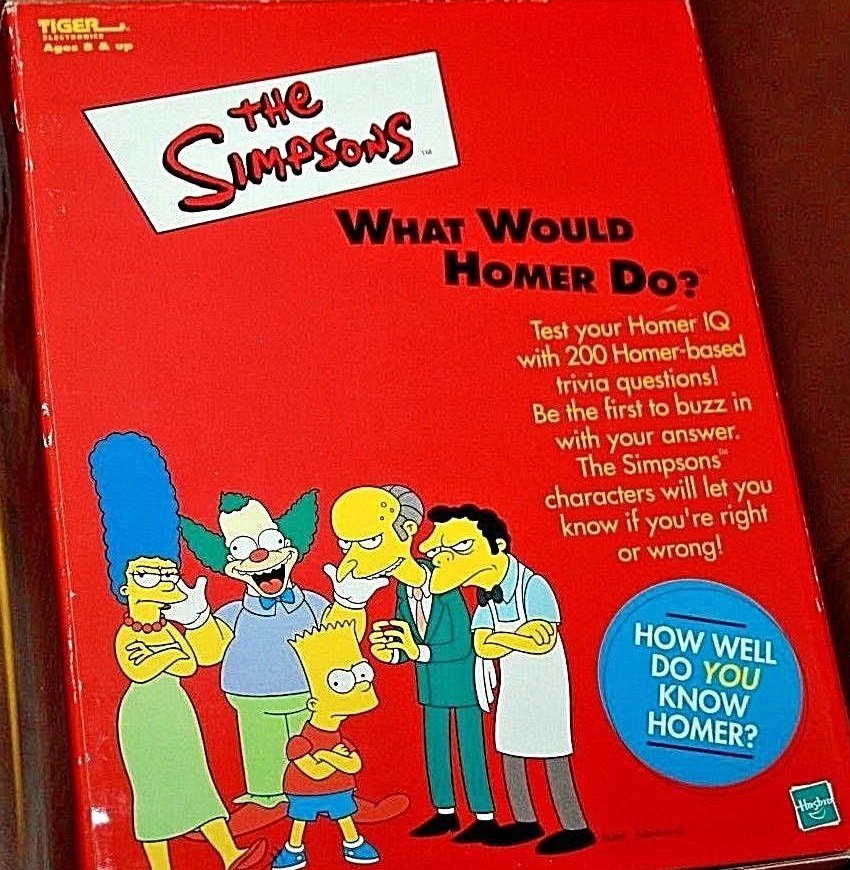 ザ・シンプソンズ What Would Homer Do? HASBRO THE SIMPSONS WHAT WOULD HOMER DO? ELECTRONIC TRIVIA