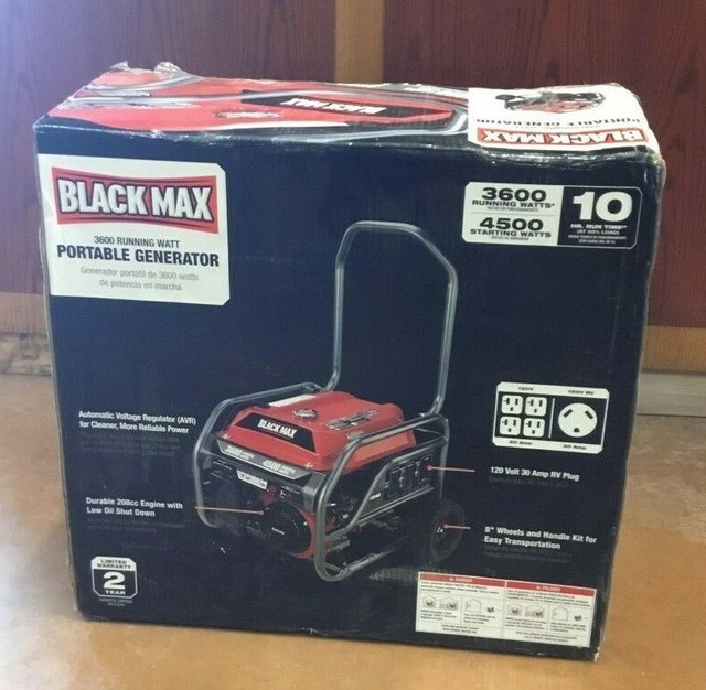 black max 3600 generator