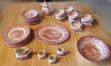 Marke: Myott - THE HUNTER England, 1982 60 Teile  Set Kaffeeservice Kaffeekanne 