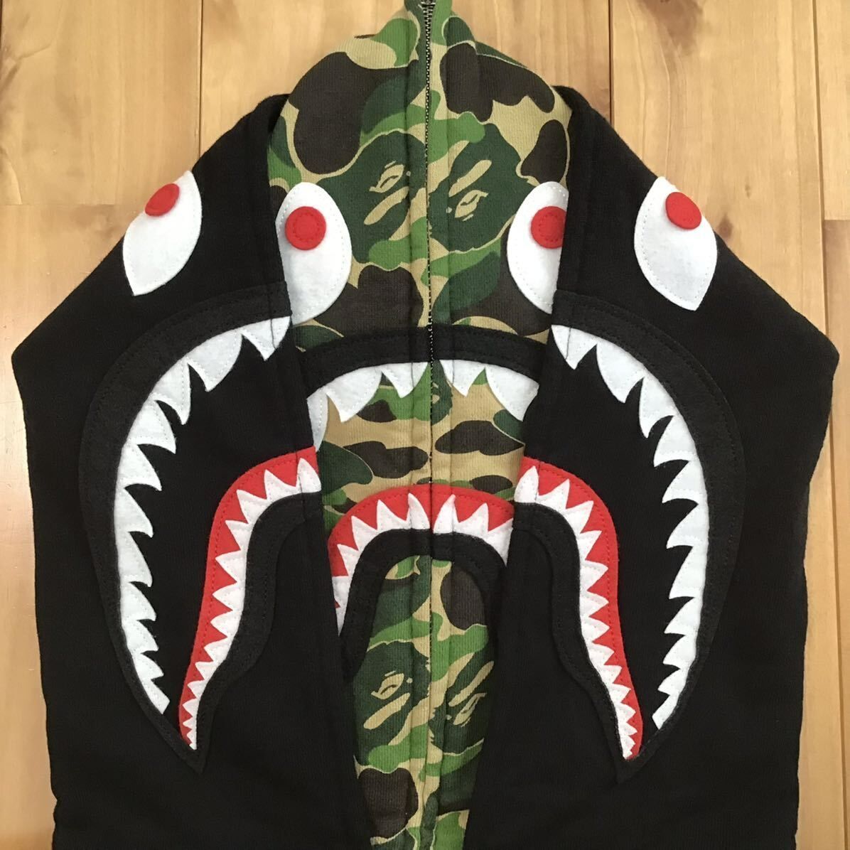 BAPE Double Shark full zip hoodie ABC camo A Bathing Ape BAPE Double Shark full zip hoodie ABC camo A Bathing Ape