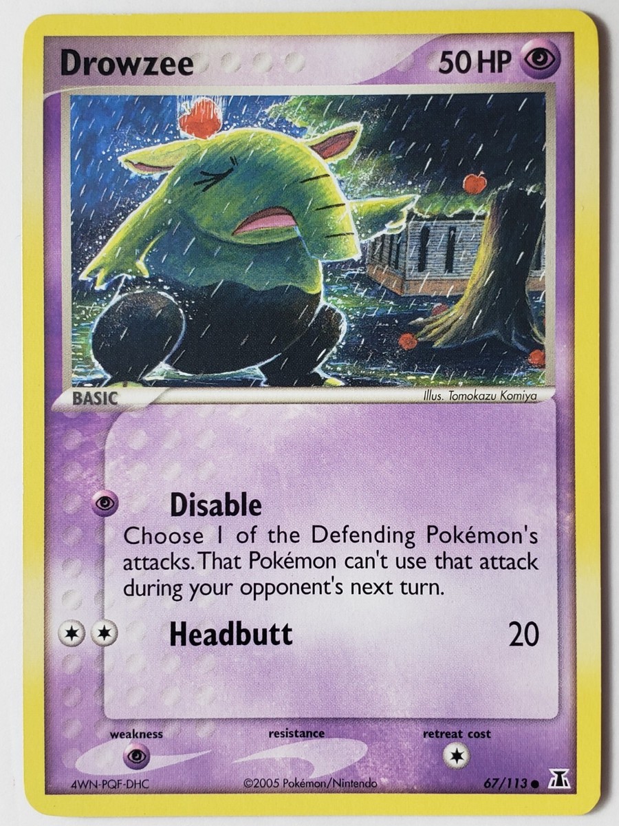 Drowzee 67/113 - NM - 2005 EX Delta Species Pokemon Card Drowzee 67/113 - NM - 2005 EX Delta Species Pokemon Card