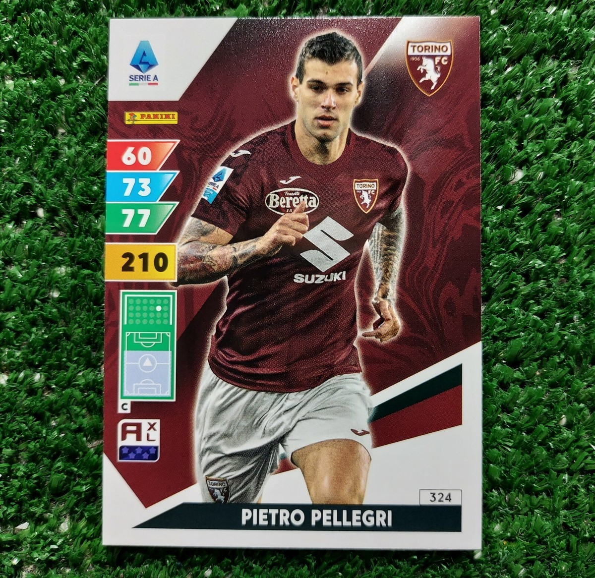 CARD ADRENALYN XL CALCIATORI PANINI 2024/25 TORINO N°324 PELLEGRI