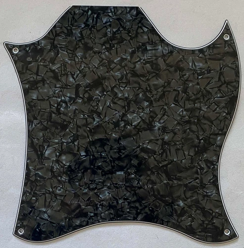 For US Gibson SG Standard Blank Style Guitar Pickguard 4 Ply Black Pearl