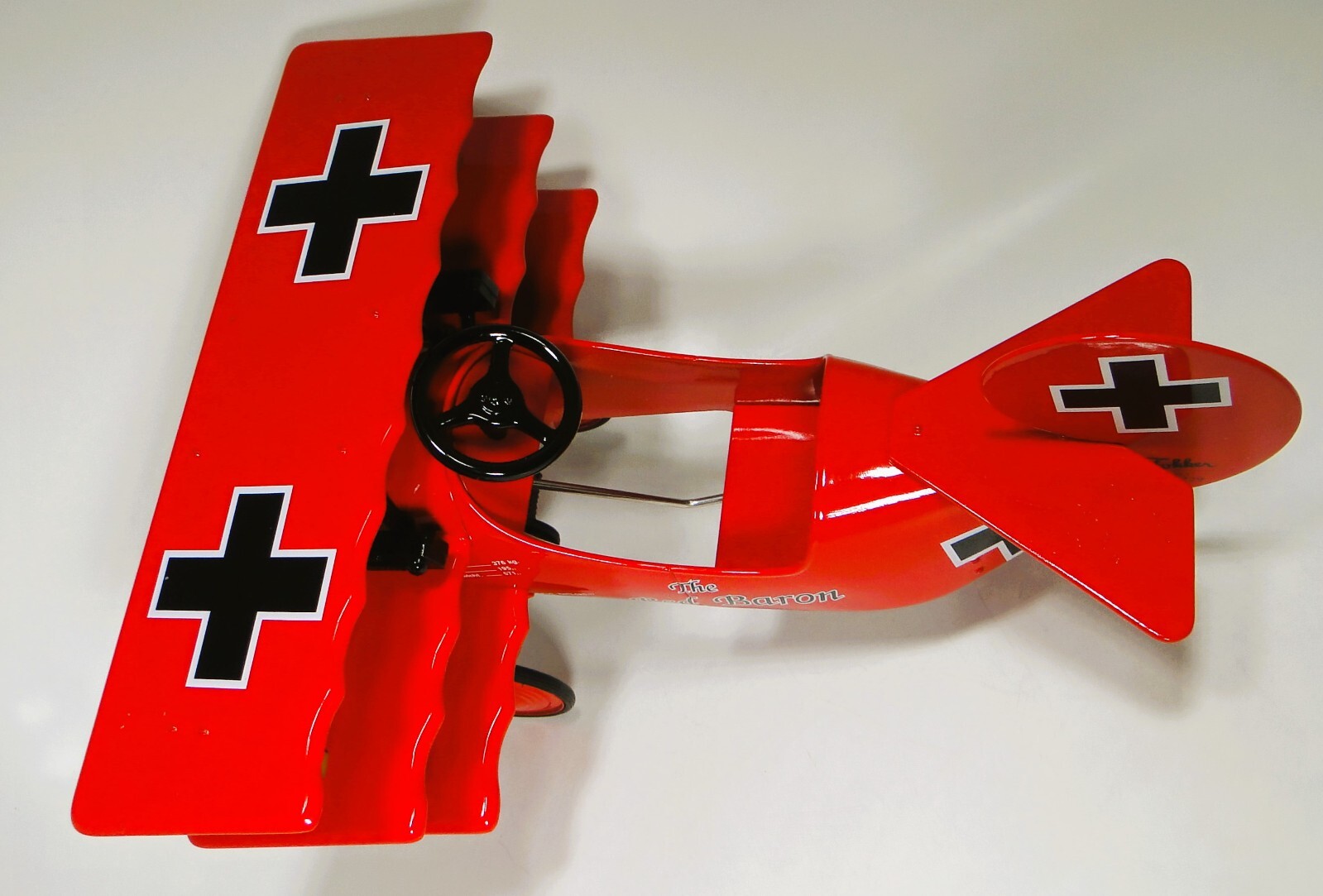 Pre WW2 Pedal Plane WW1 48Fokker51Airplane17Model f Baron Triplane Red4Car b p