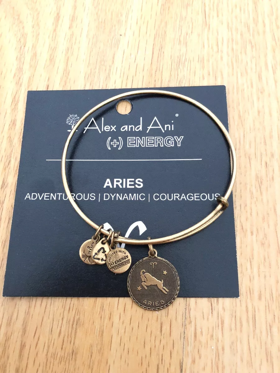 Alex And Ani 100 Authentic Aries Bracelet Gold eBay