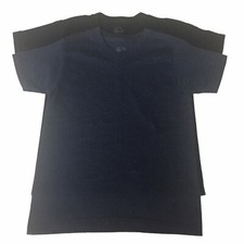 Fruit Of The Loom Boy s Tee Shirts Size XS 4/5 Black Navy Lot of 2