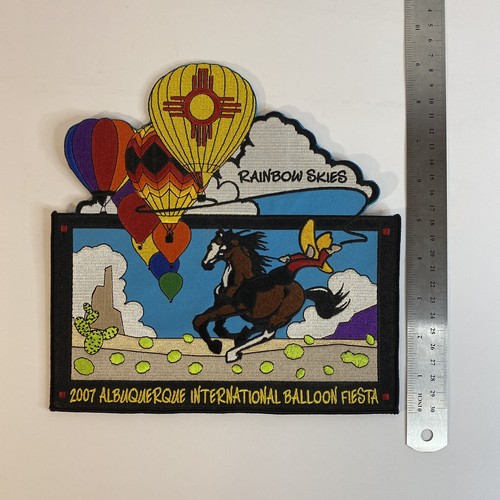 2007 Official AIBF Albuquerque International Balloon Fiesta Rainbow Skies Patch - Picture 3 of 9