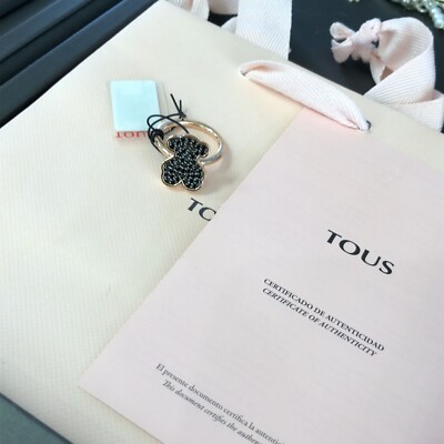 Tous Rose Vermeil Silver Join Ring size 7.5