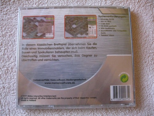 PC CD Rom juego Metropolis versión completa simulación económica nuevo embalaje original - Imagen 2 de 2