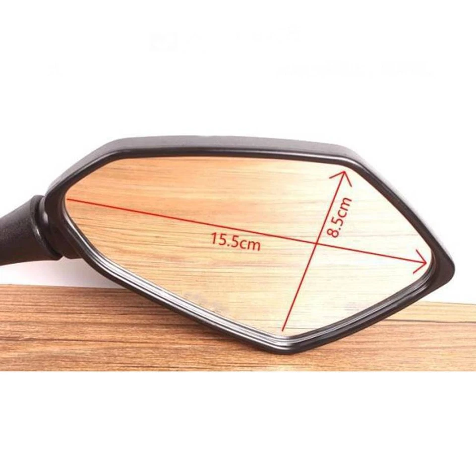 Espejos retrovisores negros para motocicleta Zero DSR 2017 10mm/2014 Kawasaki KLX 250S Foto 4 de 4