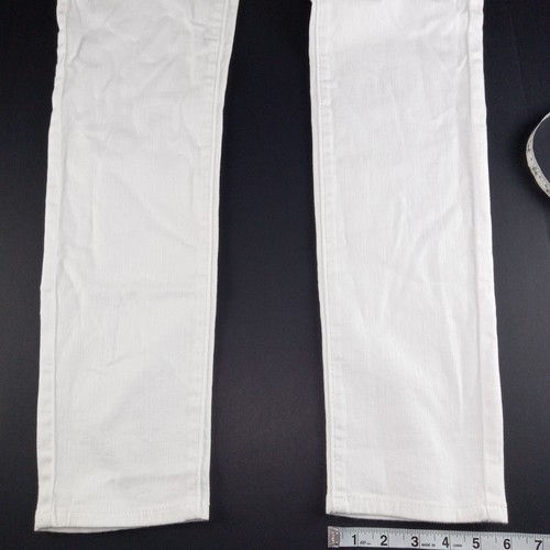 Levi's Girl's Signature Skinny Jeans Size 18 White Iconic Stretch Denim - Picture 3 of 9