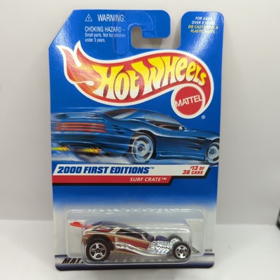 2000 Hot Wheels First Editions Surf Crate #73 Blue Roof