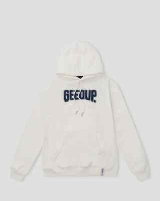 Size XL - Geedup PFK Hoodie Off White/Navy BRAND NEW W/TAGS Hoody Play for Keeps