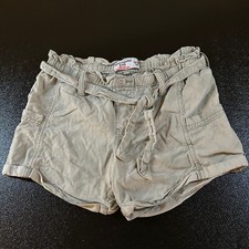 Abercrombie Kids Paerbag Shorts Belted High Rise Gray Girls size 9/10