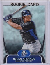 NOLAN ARENADO ROOKIE CARD Colorado Rockies 2012 Bowman Platinum BASEBALL RC