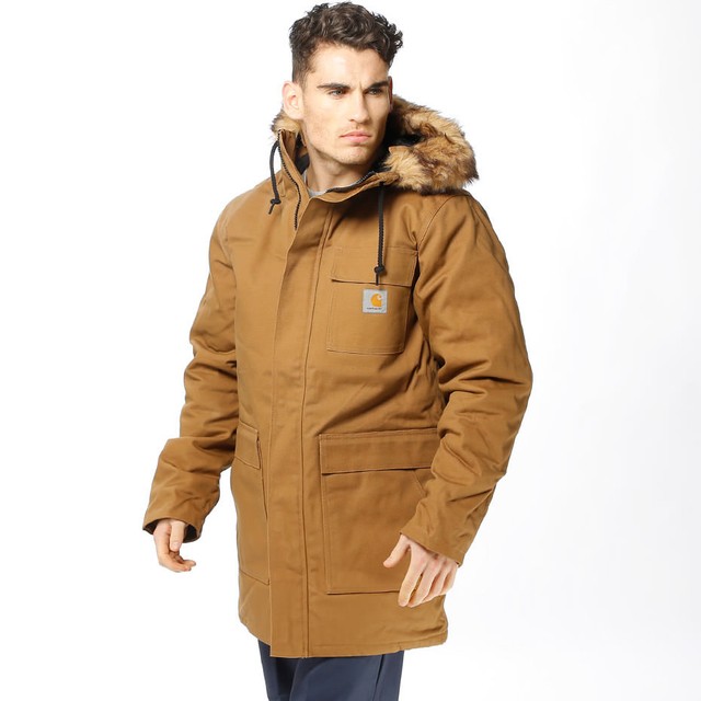 Carhartt WIP Siberian Parka Jacket Brown XL NWT Water ...