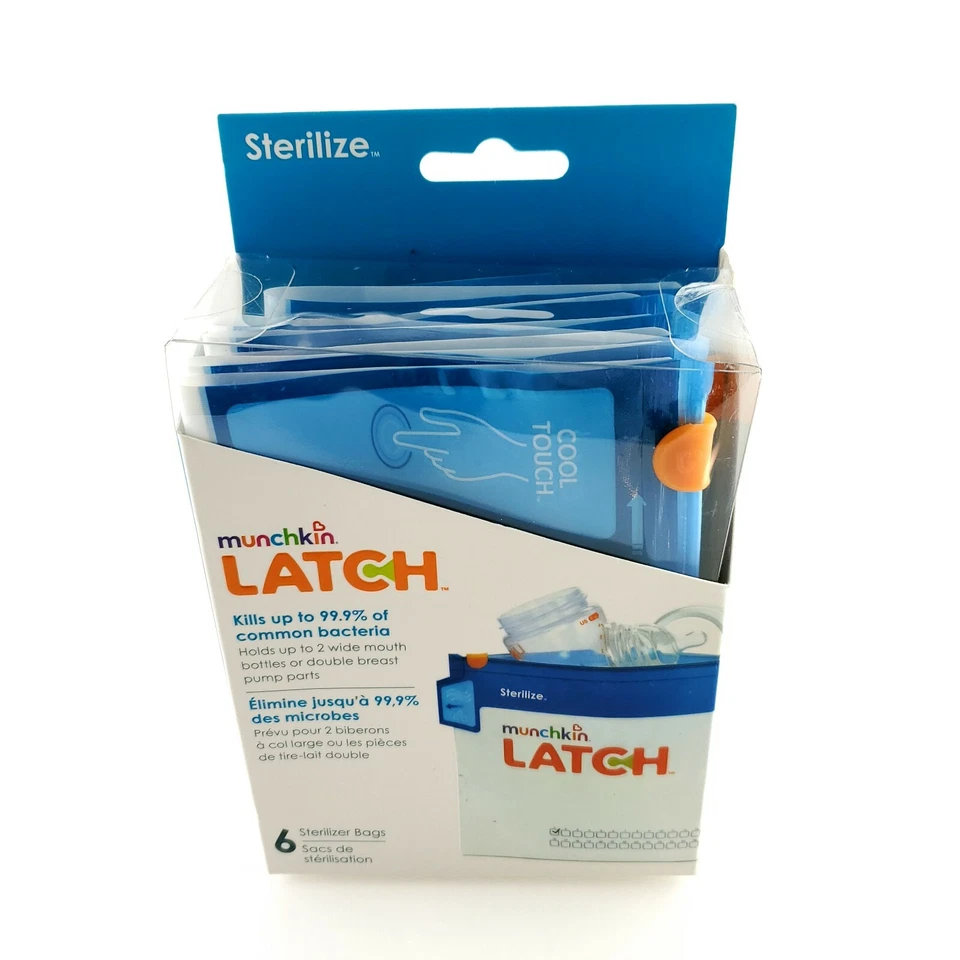 Защелка манчкина 6 пакетов для стерилизации убивает до 99,9% распространенных бактерий продавец из США - Изображение 2 из 4
