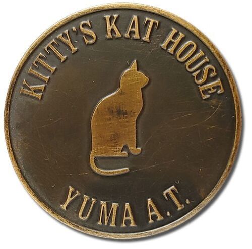4 Bordell-Token - Jennie's Place, Honest Walt's, Kitty Kat's House Fat Fannies - Bild 3 von 4