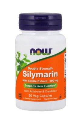 Now Foods Double Silymarin 300 mg, Dandelion and Artichoke 50 Caps