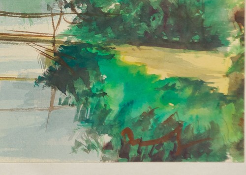 Original Indonesian Artist Abe Sudjana Impressionist Watercolor, Bandung, Java - Picture 3 of 5