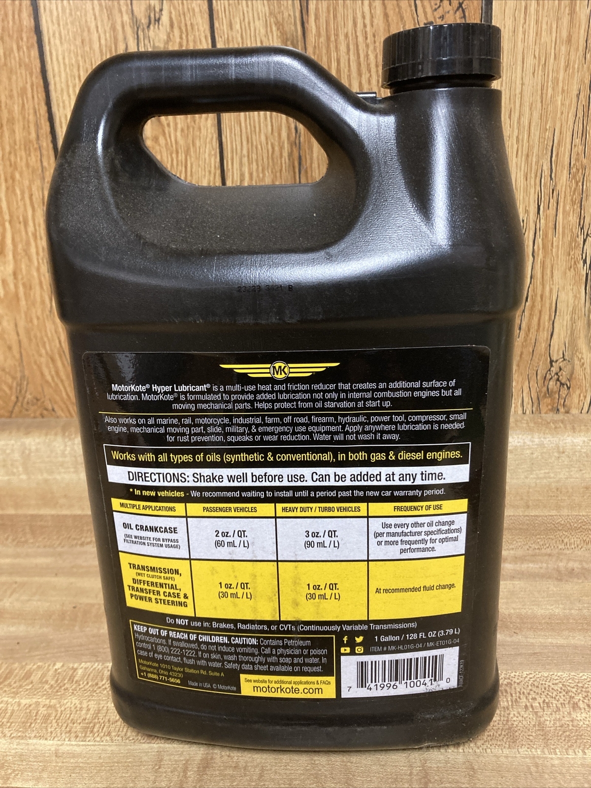 Motorkote MKHL01G04 Hyper Lubricant 1 Gallon 128oz New eBay