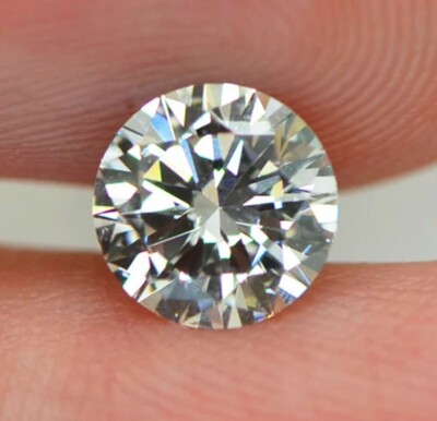 10.98mm Round Lab Grown Diamond D-F IF Certified Loose CVD Big Stone