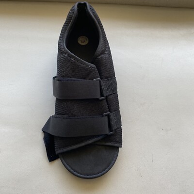 IMMOBILIZE SOFT WALKING BOOT SHOE FOR POST-OP OR INJURED Womans Large BLACK
