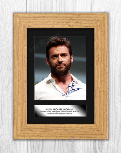 Hugh Jackman 1 A4 signed mounted photograph picture poster choice of frame - 第 10/10 張圖片
