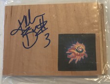 KELSEY BONE Connecticut SUN Basketball WNBA Signed Floor Tile 5" x 4"