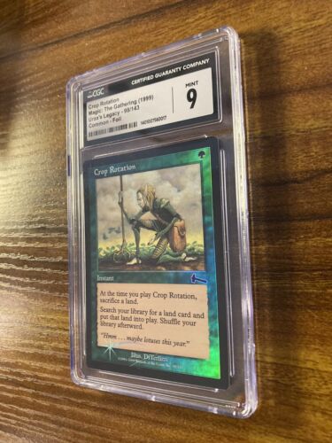 MTG✨CROP ROTATION FOIL✨Urza’s Legacy CGC 9 MINT Common INSTANT 1999 LOW POP ! - Picture 4 of 8