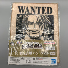 Shanks One Piece Wanted poster style Hand Towel Ichibankuji Anime Japan ww647