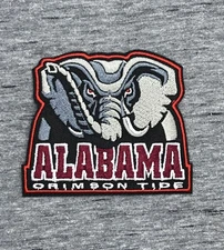 ALABAMA CRIMSON TIDE EMBROIDERED IRON ON PATCH 3.0” X 3.50” - FREE SHIPPING