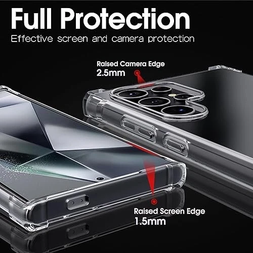 Für Samsung Galaxy S24 Ultra Transparent Schutzhülle Schutzhülle Handy Case - Bild 2 von 6
