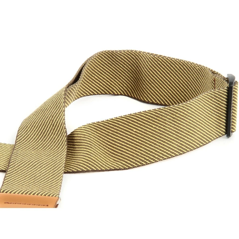 Auténtica correa de guitarra Fender de 2" vintage de tweed con extremos de cuero - Selecciones gratuitas Foto 3 de 4