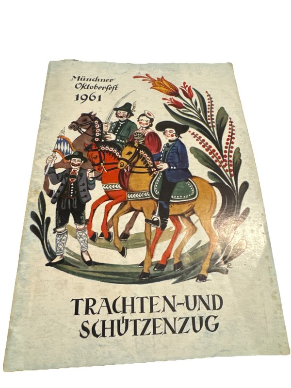 Muncher Oktoberfest 1961’ Trachten-und Schutzenzug Program Shipped with Media