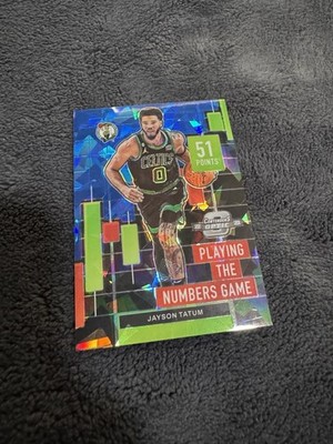 2022 Contenders Optic Jayson Tatum Playing The Numbers Game Blue /75
